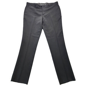 NWT Portabella New York Slim Fit black style Poplin Pants size 48R x 42W